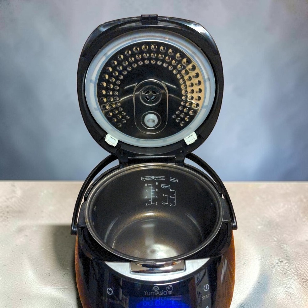 Yum Asia Sakura Rice Cooker 8 Cup 1.5L Ninja Ceramic Bowl YUMEN15US Black Silver - Picture 5 of 12
